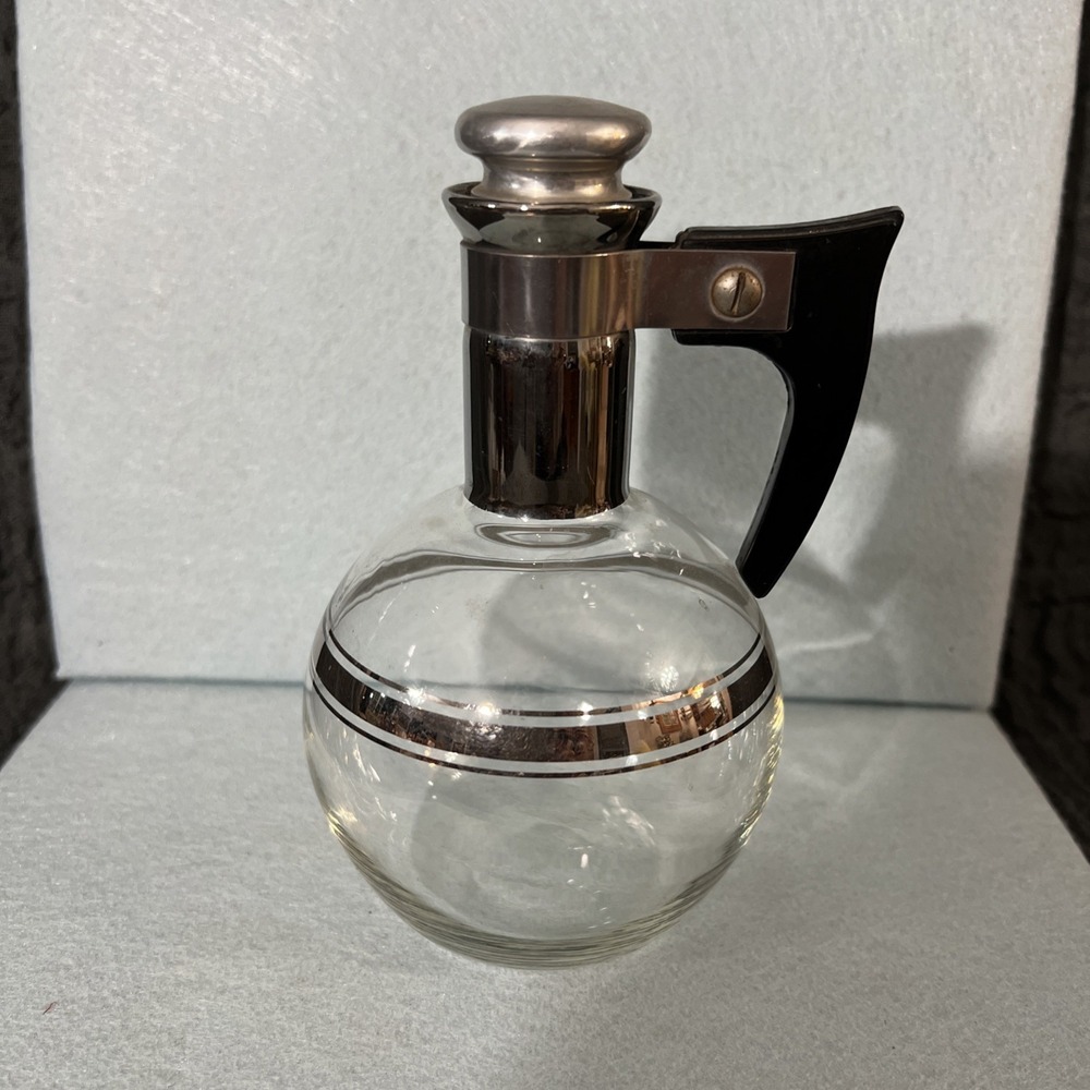 Midcentury Modern Small Carafe Glass Coffee‎ Carafette MCM